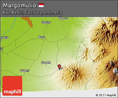 Physical 3D Map of Margomulio