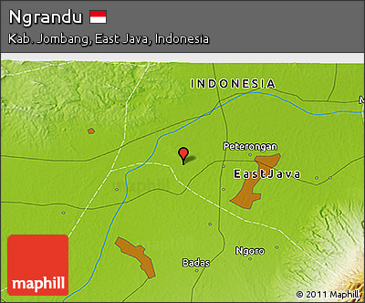 Physical 3D Map of Ngrandu