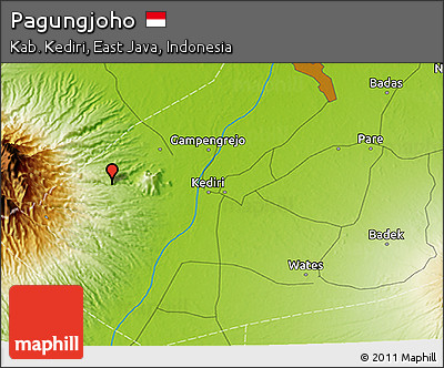 Physical 3D Map of Pagungjoho