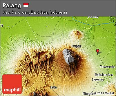 Physical 3D Map of Palang