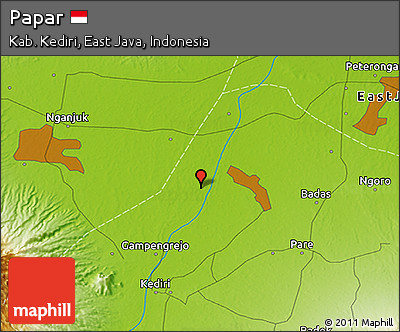 Physical 3D Map of Papar