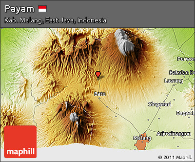 Physical 3D Map of Payam