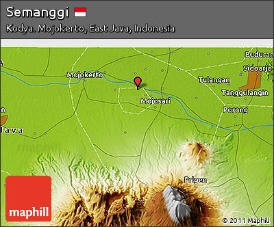 Physical 3D Map of Semanggi