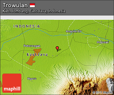 Physical 3D Map of Trowulan