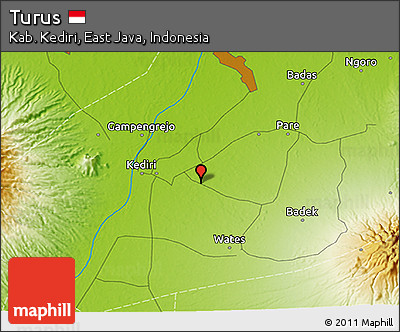 Physical 3D Map of Turus