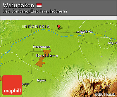 Physical 3D Map of Watudakon