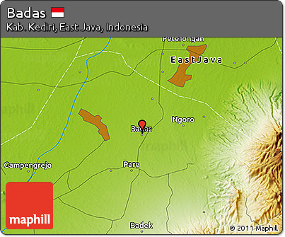 Physical 3D Map of Badas