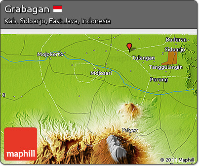 Physical 3D Map of Grabagan