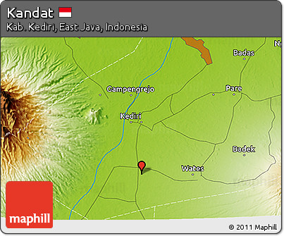 Physical 3D Map of Kandat