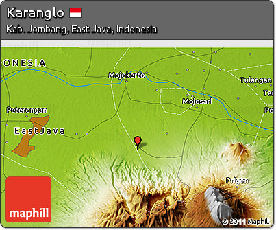Physical 3D Map of Karanglo