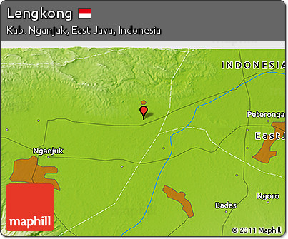 Physical 3D Map of Lengkong