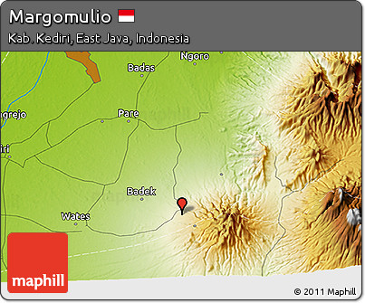 Physical 3D Map of Margomulio