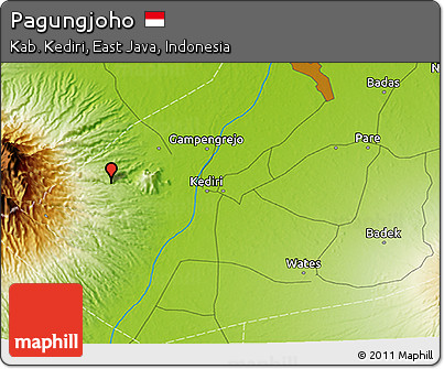 Physical 3D Map of Pagungjoho