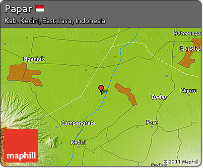 Physical 3D Map of Papar
