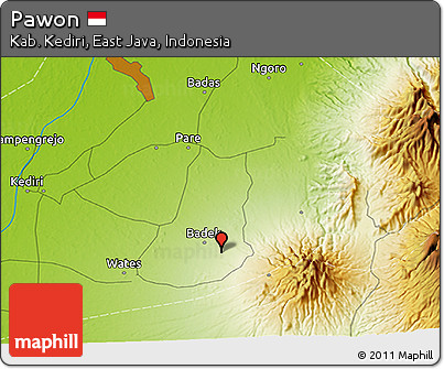 Physical 3D Map of Pawon