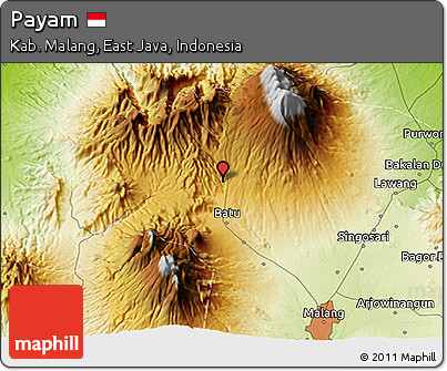 Physical 3D Map of Payam