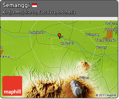 Physical 3D Map of Semanggi