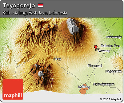 Physical 3D Map of Teyogorejo