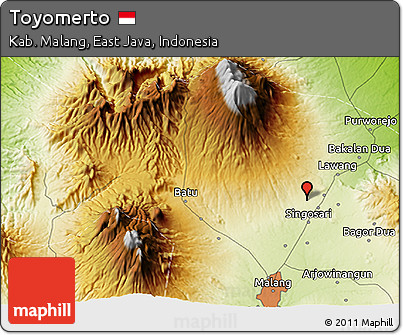 Physical 3D Map of Toyomerto