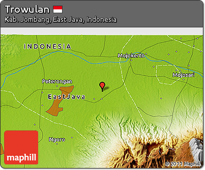 Physical 3D Map of Trowulan