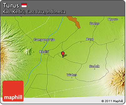 Physical 3D Map of Turus