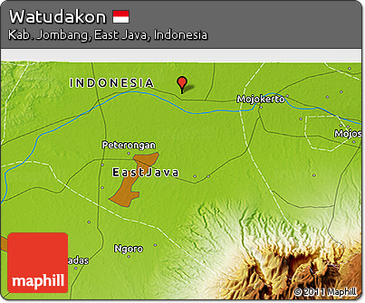 Physical 3D Map of Watudakon