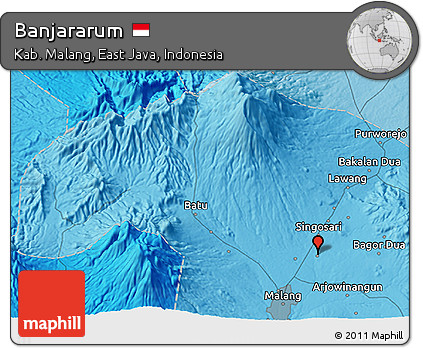 Political 3D Map of Banjararum