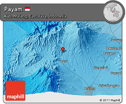 Political 3D Map of Payam