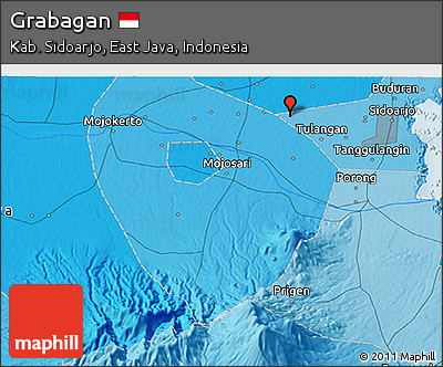 Political 3D Map of Grabagan