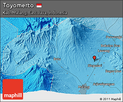 Political 3D Map of Toyomerto