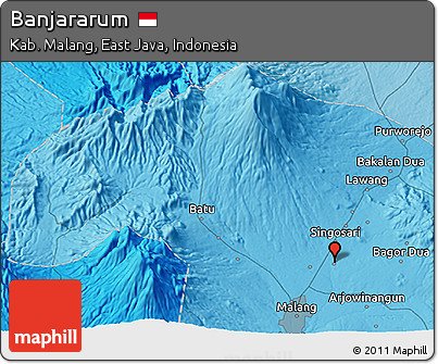Political 3D Map of Banjararum