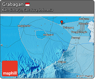 Political 3D Map of Grabagan
