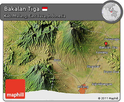 Satellite 3D Map of Bakalan Tiga