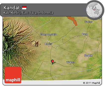 Satellite 3D Map of Kandat
