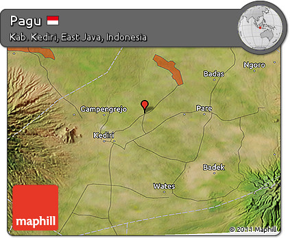 Satellite 3D Map of Pagu