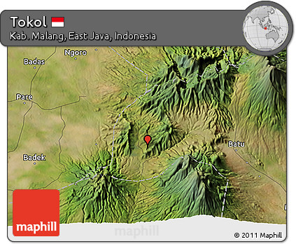 Satellite 3D Map of Tokol