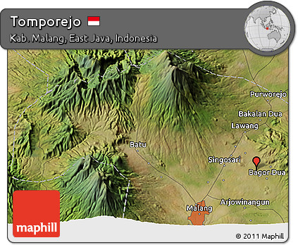 Satellite 3D Map of Tomporejo