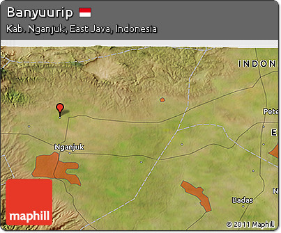 Satellite 3D Map of Banyuurip