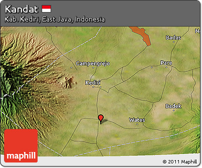 Satellite 3D Map of Kandat