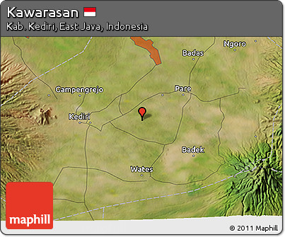 Satellite 3D Map of Kawarasan