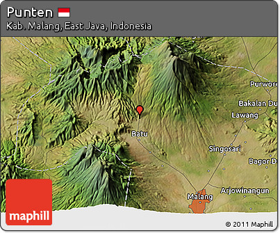 Satellite 3D Map of Punten