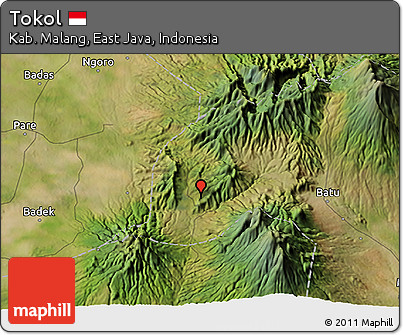 Satellite 3D Map of Tokol