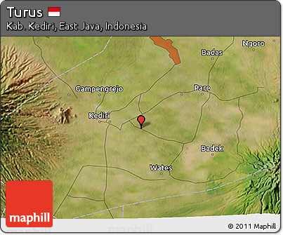 Satellite 3D Map of Turus