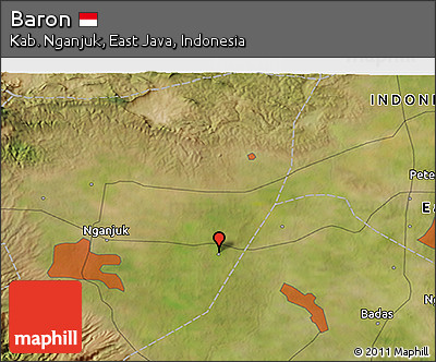 Satellite 3D Map of Baron