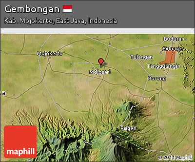 Satellite 3D Map of Gembongan