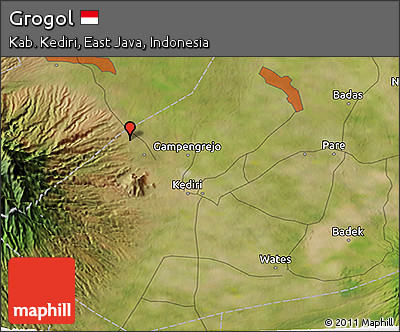 Satellite 3D Map of Grogol