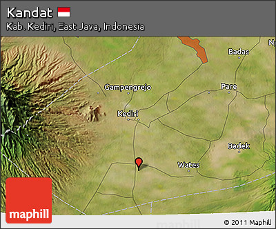 Satellite 3D Map of Kandat