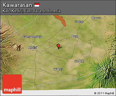 Satellite 3D Map of Kawarasan