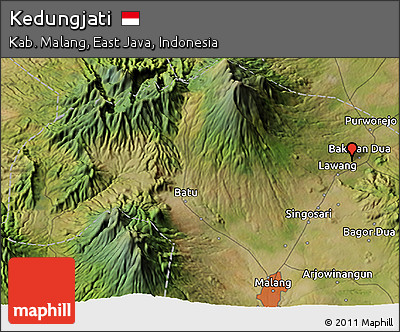 Satellite 3D Map of Kedungjati