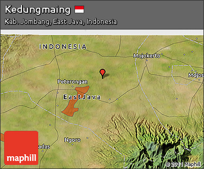 Satellite 3D Map of Kedungmaing